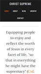 Mobile Screenshot of christsupreme.com